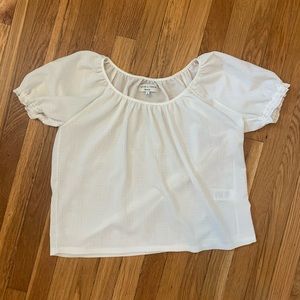 Madewell milk maid blouse